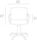 Парикмахерское кресло Lea размеры