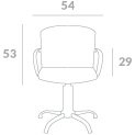 Парикмахерское кресло Godot размеры